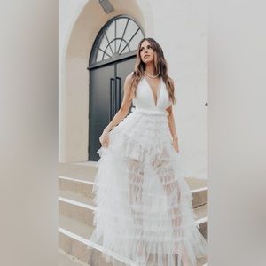 Untamed Petals Baroness Pearl Gown - Ivory